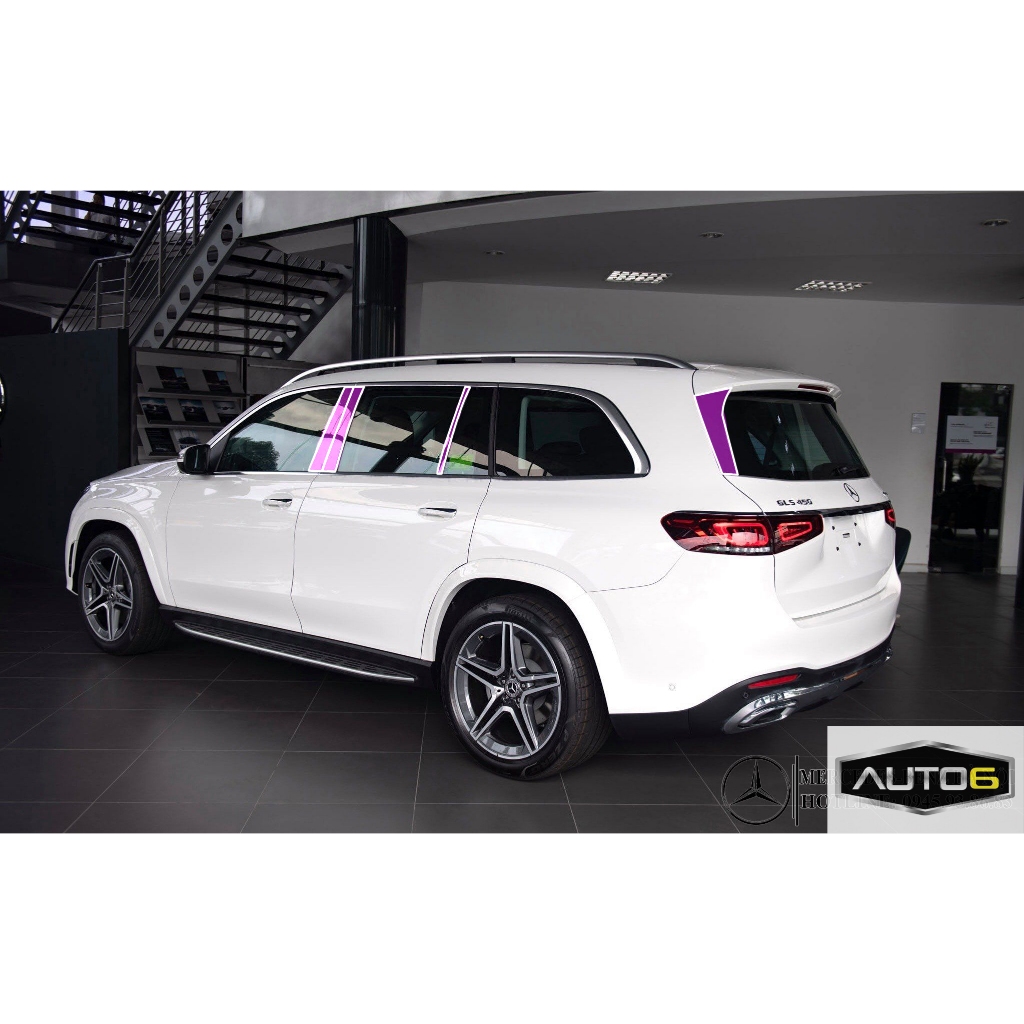 MERCEDES GLS450, GLE450 (2019-2023): Film PPF CAO CẤP dán TRỤ CỬA xe Trong suốt, chống xước bảo vệ nội thất ô tô - AUTO6 - Ảnh 2