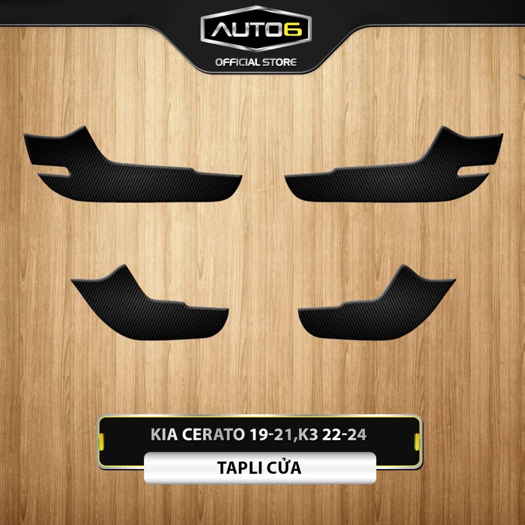 KIA K3: 2022-2024, CERATO 2019-2021: Bộ decal dán chống xước tapli 4 cửa xe chống xước, bảo vệ nội thất - AUTO6