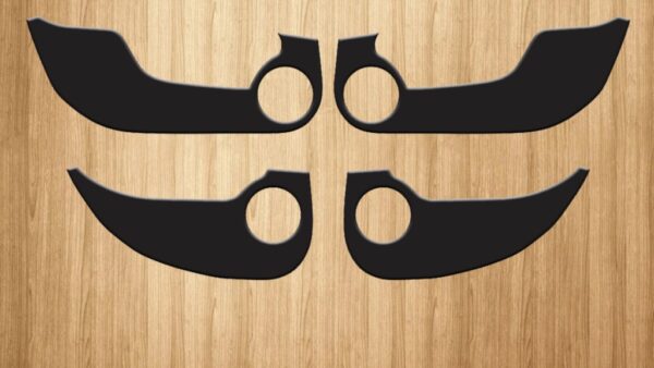 Bộ decal dán chống xước tapli 4 cửa xe MITSUBISHI ATTRAGE chống xước, bảo vệ nội thất - AUTO6
