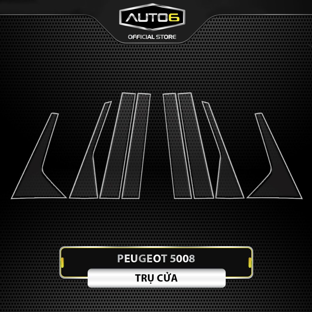 PEUGEOT 5008: Film PPF CAO CẤP dán TRỤ CỬA xe Trong suốt, chống xước bảo vệ nội thất ô tô - AUTO6