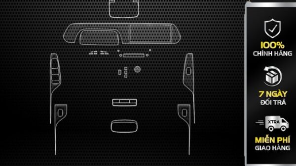 HYUNDAI PALISADE 2023-2025: Film PPF CAO CẤP dán nội thất xe trong suốt, chống xước bảo vệ nội thất ô tô - AUTO6