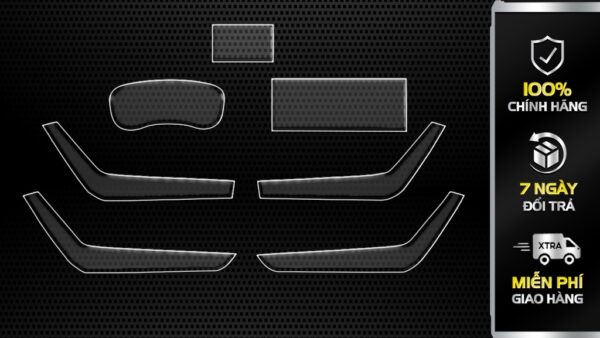 FORD EVEREST 2016-2021: Film dán PPF CAO CẤP trong suốt, chống xước và che mờ vết xước nội thất ô tô - AUTO6