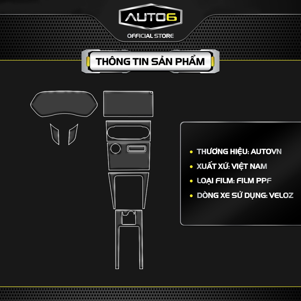 TOYOTA VELOZ 2022-2025: Film PPF CAO CẤP dán nội thất ô tô, chống xước và che mờ vết xước cũ - AUTO6 - Ảnh 3
