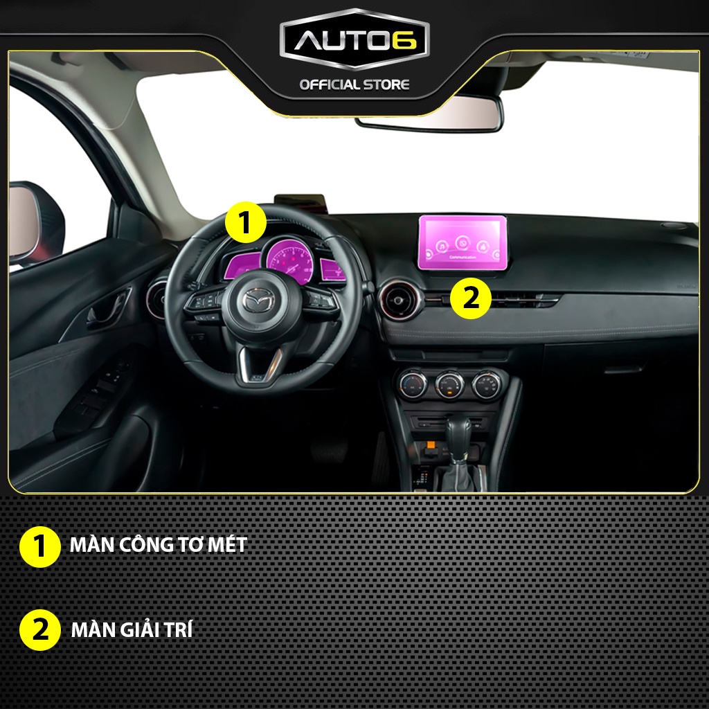 MAZDA CX3: Film PPF CAO CẤP Trong suốt, chống xước và phục hồi vết xước nội thất ô tô - AUTO6 - Ảnh 2