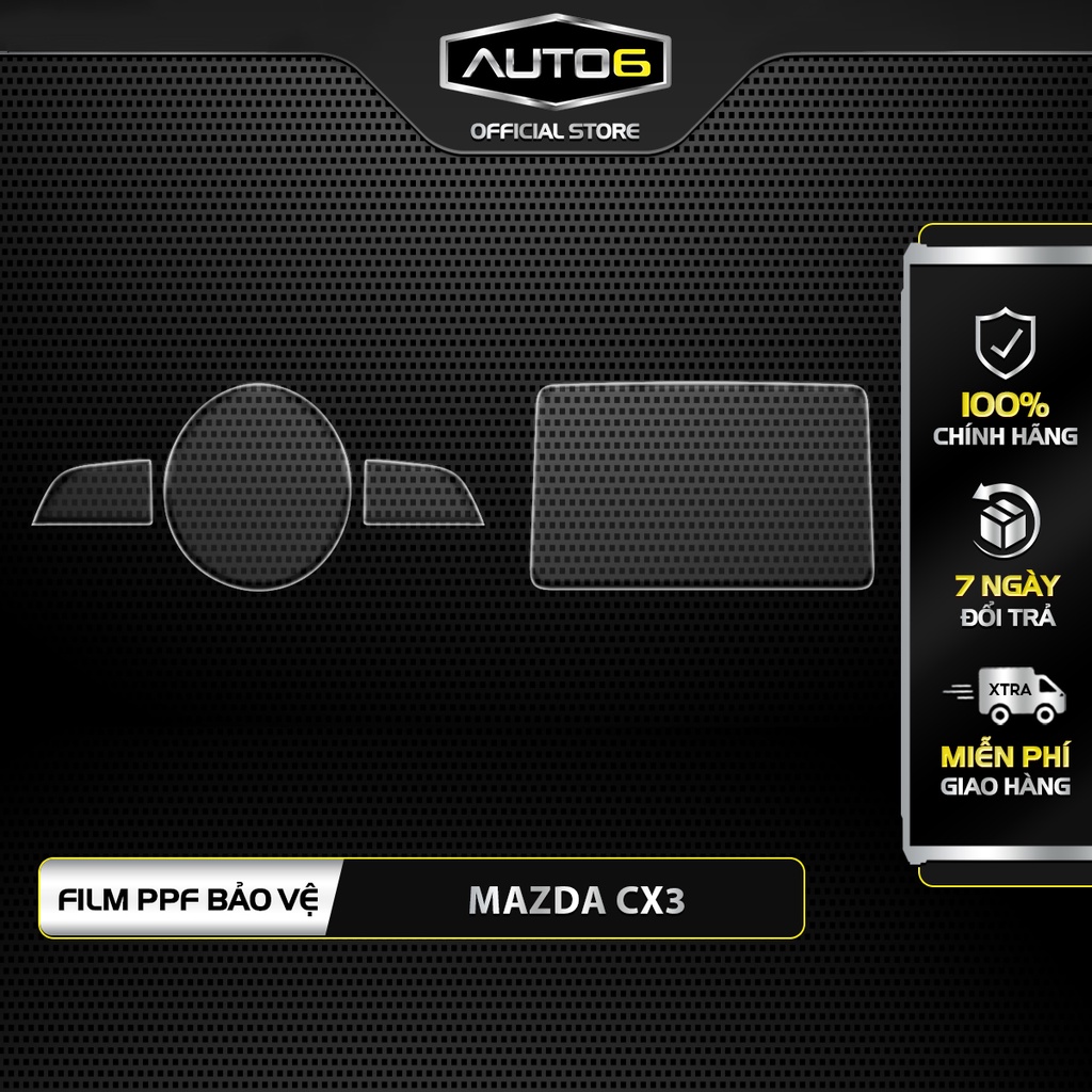 MAZDA CX3: Film PPF CAO CẤP Trong suốt, chống xước và phục hồi vết xước nội thất ô tô - AUTO6