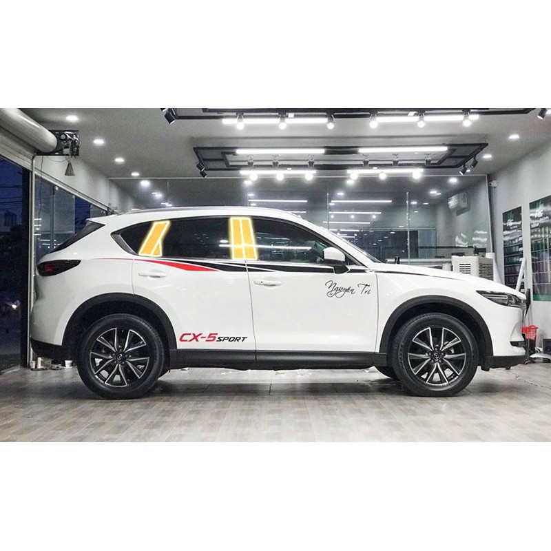 MAZDA CX5 2018-2025: Film PPF CAO CẤP dán TRỤ CỬA Trong suốt, chống xước bảo vệ nội thất ô tô - AUTO6 - Ảnh 2