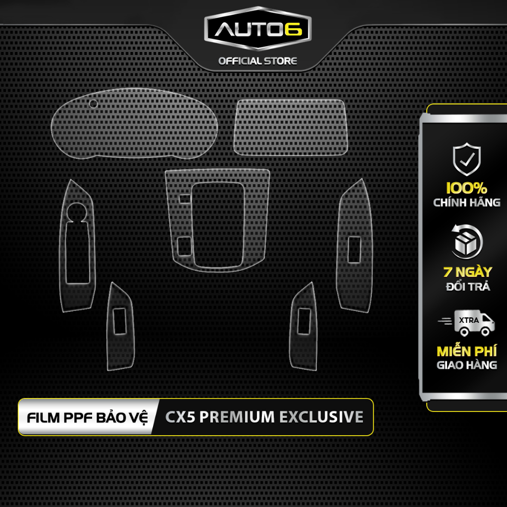 MAZDA CX5 2018-2024: Film PPF CAO CẤP dán xe trong suốt, chống xước và phục hồi vết xước và bảo vệ nội thất -AUTO6