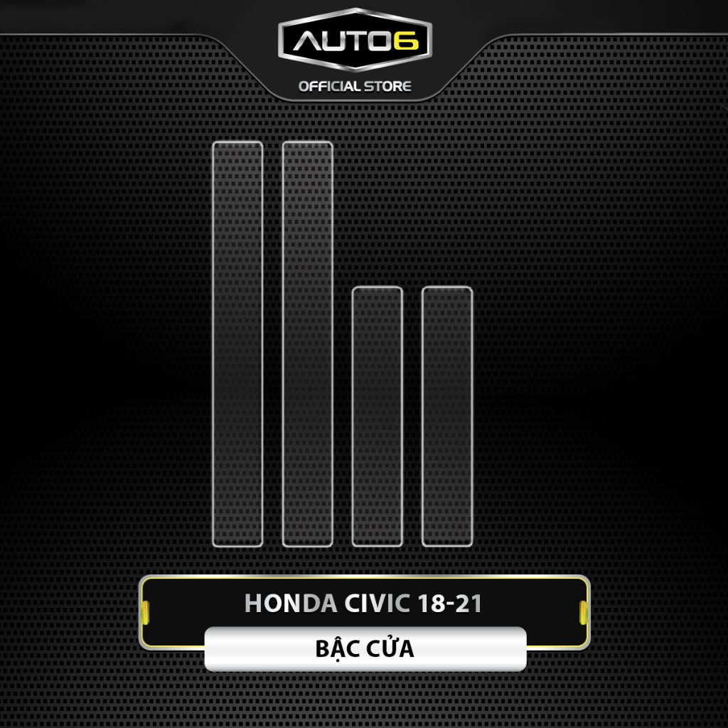 HONDA CIVIC 2018-2021 - Film PPF dán BẬC CỬA ô tô -AUTO6- trong suốt, chống xước và phục hồi các vết xước (Chung))