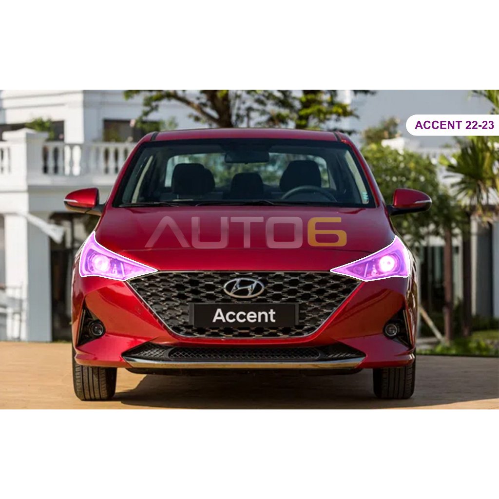 HYUNDAI ACCENT 2022-2024: Film PPF CAO CẤP chống xước ĐÈN PHA ô tô - AUTO6 Trong suốt và che mờ các vết xước cũ - Ảnh 2
