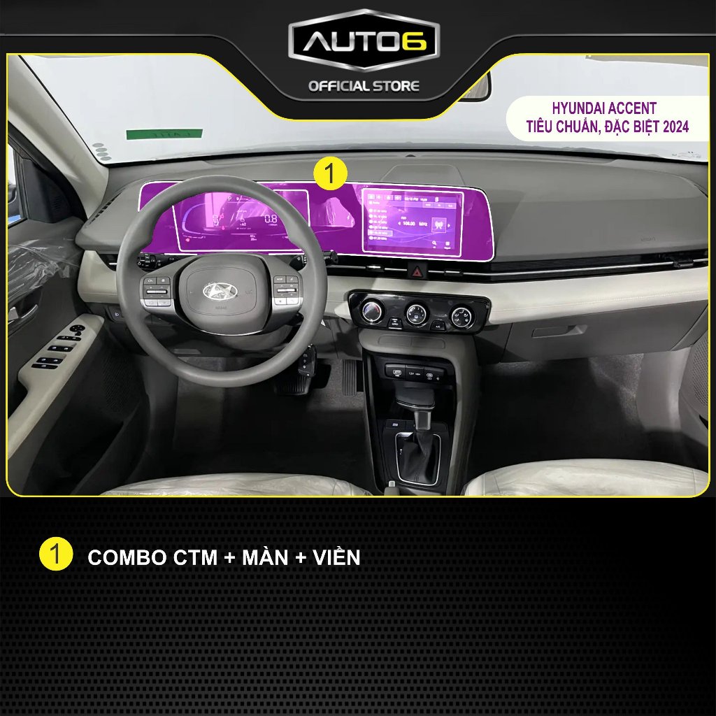 HYUNDAI ACCENT 2024 new (ra mắt từ tháng từ 6/2024) : Film PPF trong suốt, chống xước và che mờ vết xước ô tô - AUTO6 - Ảnh 2