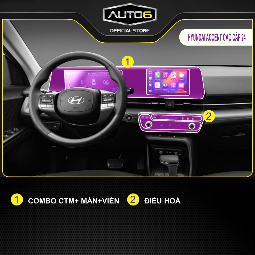 HYUNDAI ACCENT 2024 new (ra mắt từ tháng từ 6/2024) : Film PPF trong suốt, chống xước và che mờ vết xước ô tô - AUTO6 - Ảnh 4
