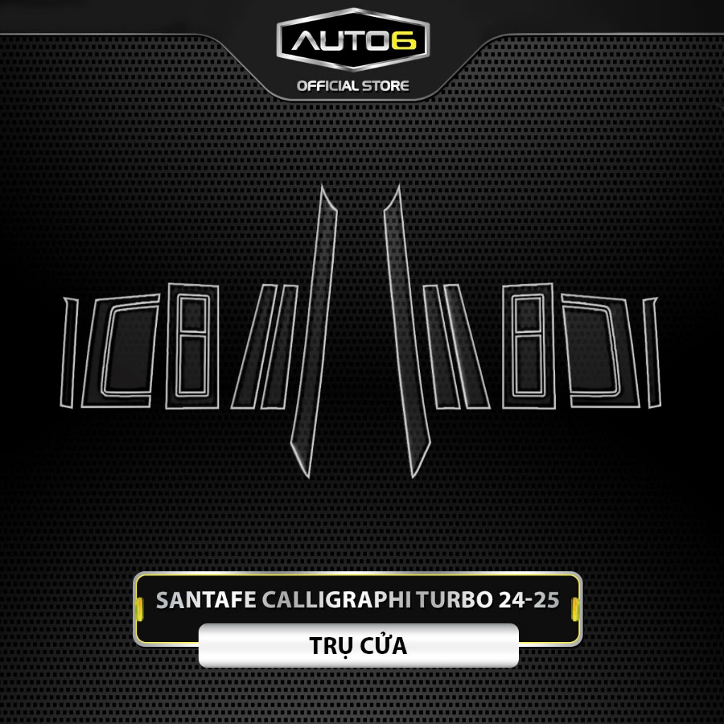 Film PPF dán TRỤ CỬA xe HYUNDAI SANTAFE 2024-2025 (Form mới), chống xước và che mờ vết xước nội thất ô tô -AUTO6 - Ảnh 3